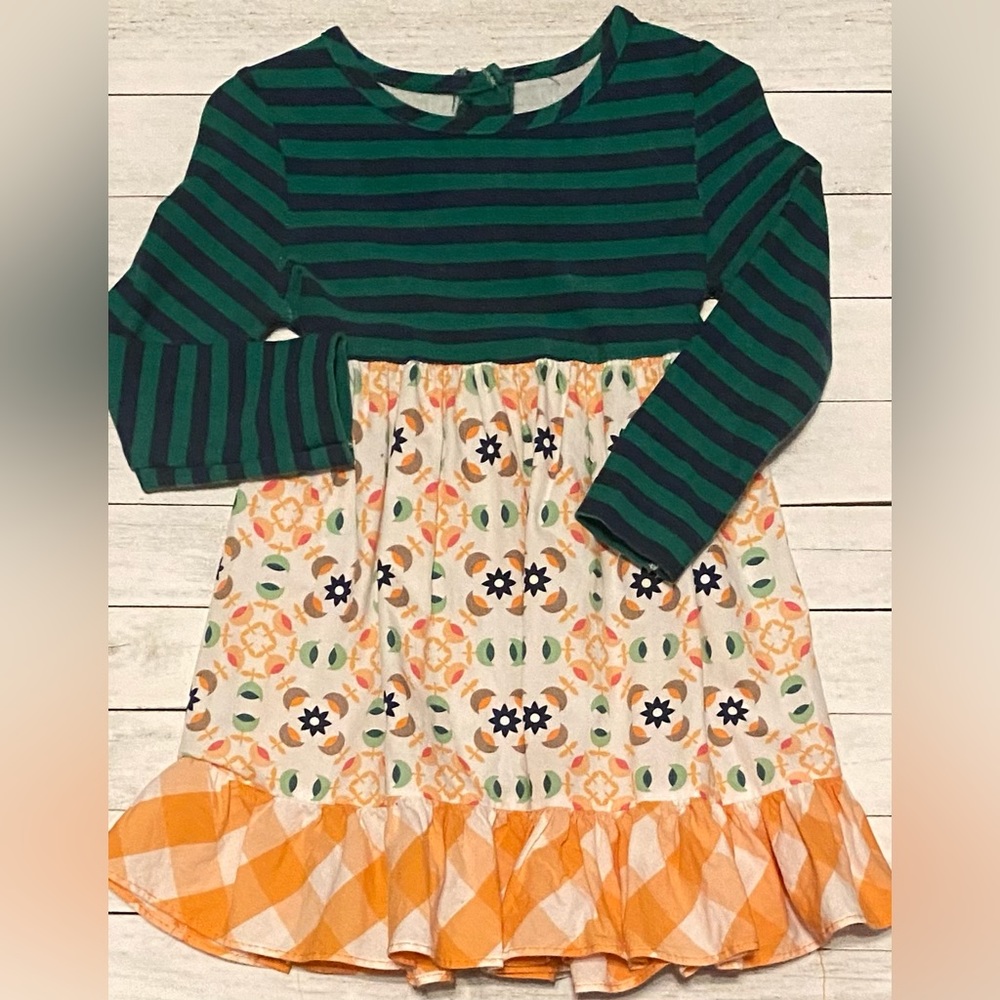 Girls 2T Ricrac & Ruffles Dress